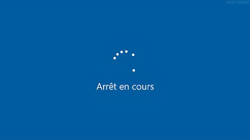 L'écran bleu de Windows avec le message Arrêt en cours